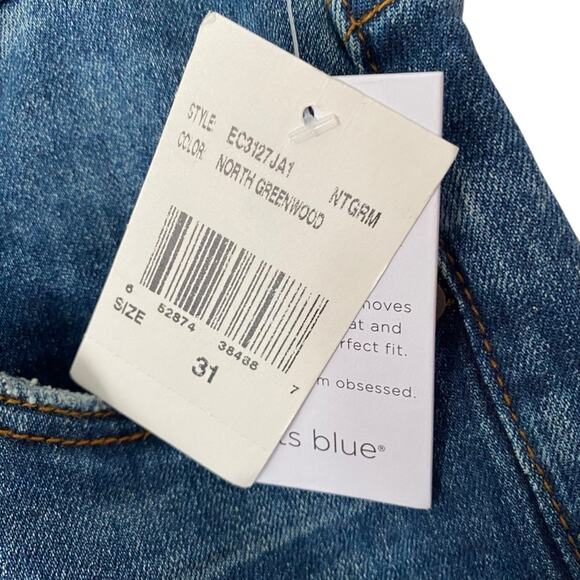 STS Blue Aria Wide Leg Crop Jeans 11” Inch High Rise NWTS size 31 - Picture 3 of 7